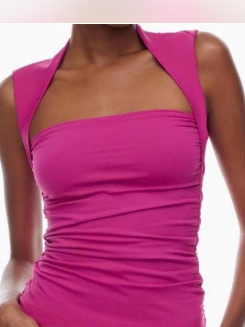Aritzia Magenta Flourish Square-Neck Camisole